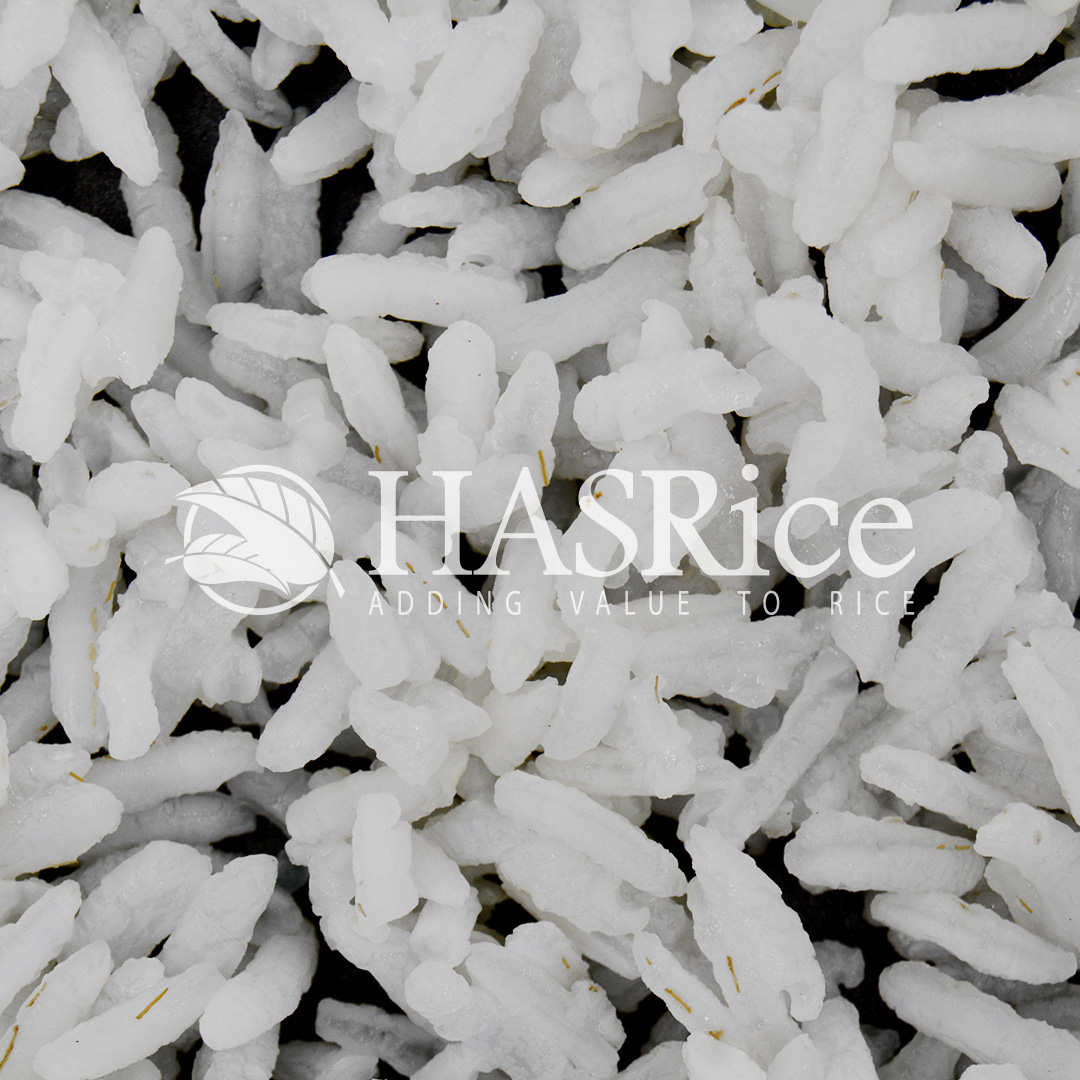 Cooked IRRI-6 5% broken white rice meal (preparation 3 of 6)