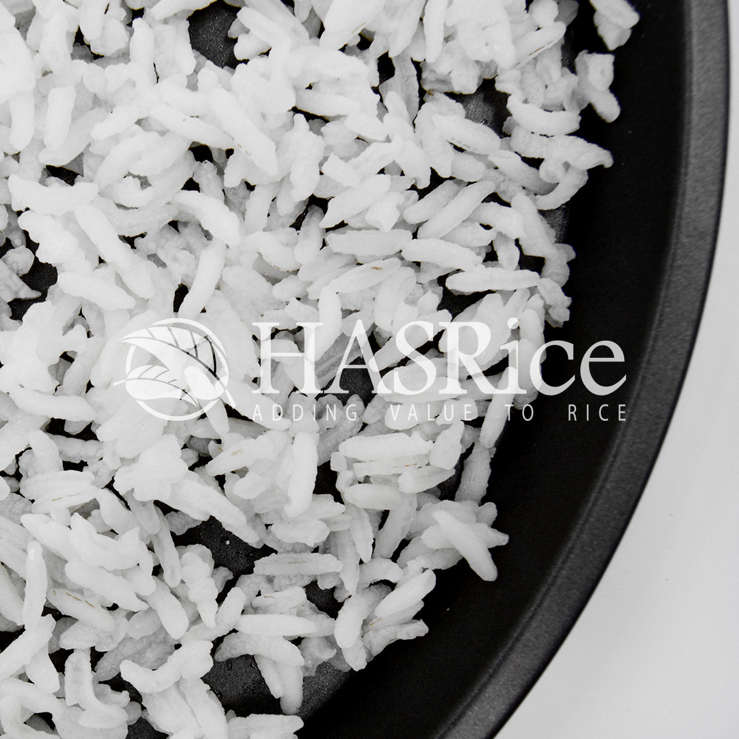 Cooked IRRI-6 5% broken white rice meal (preparation 6 of 6)