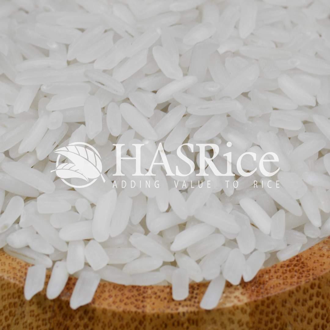 IRRI-6 25% broken white rice grain (close-up 2 of 6)
