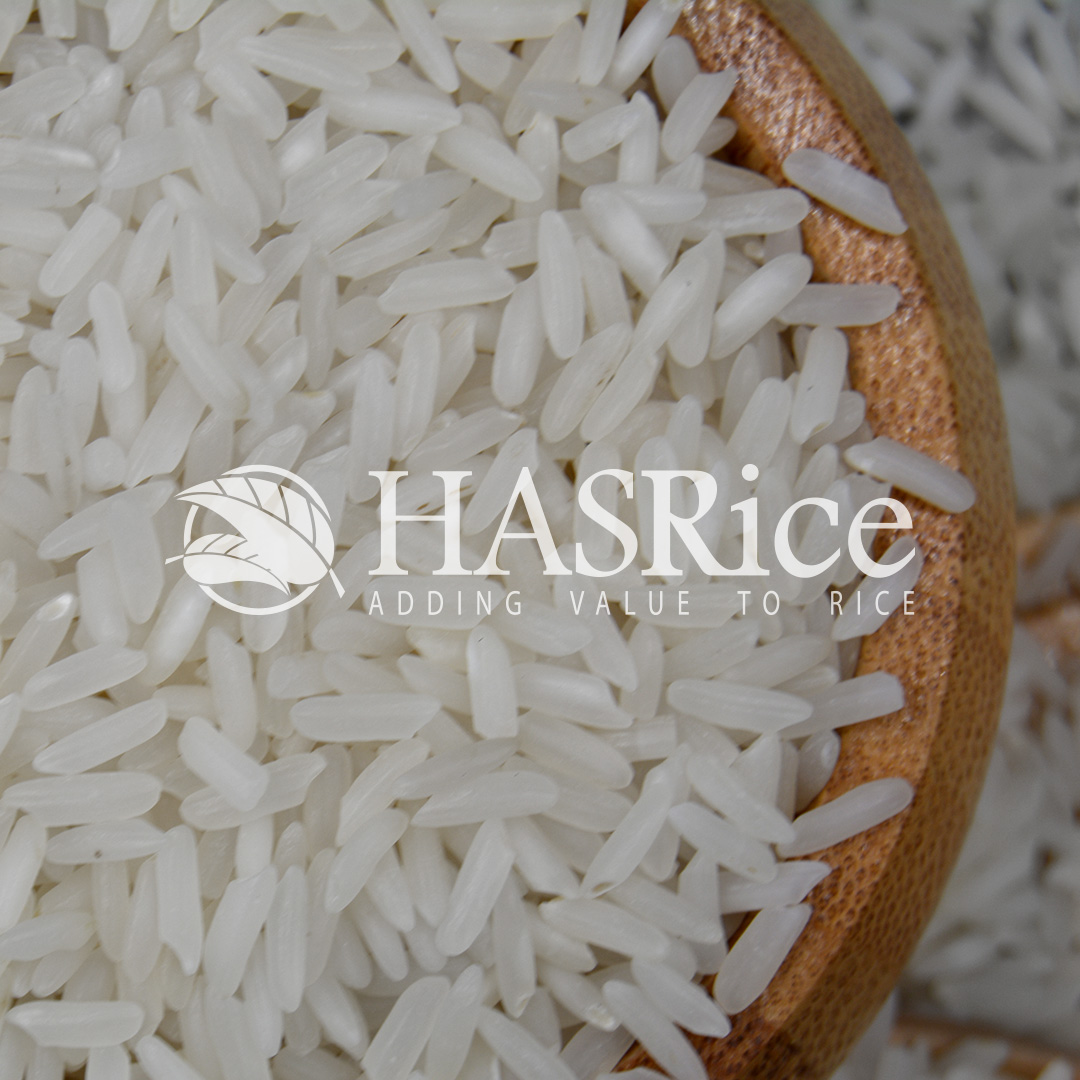 IRRI-6 5% broken white rice grain (close-up 2 of 6)